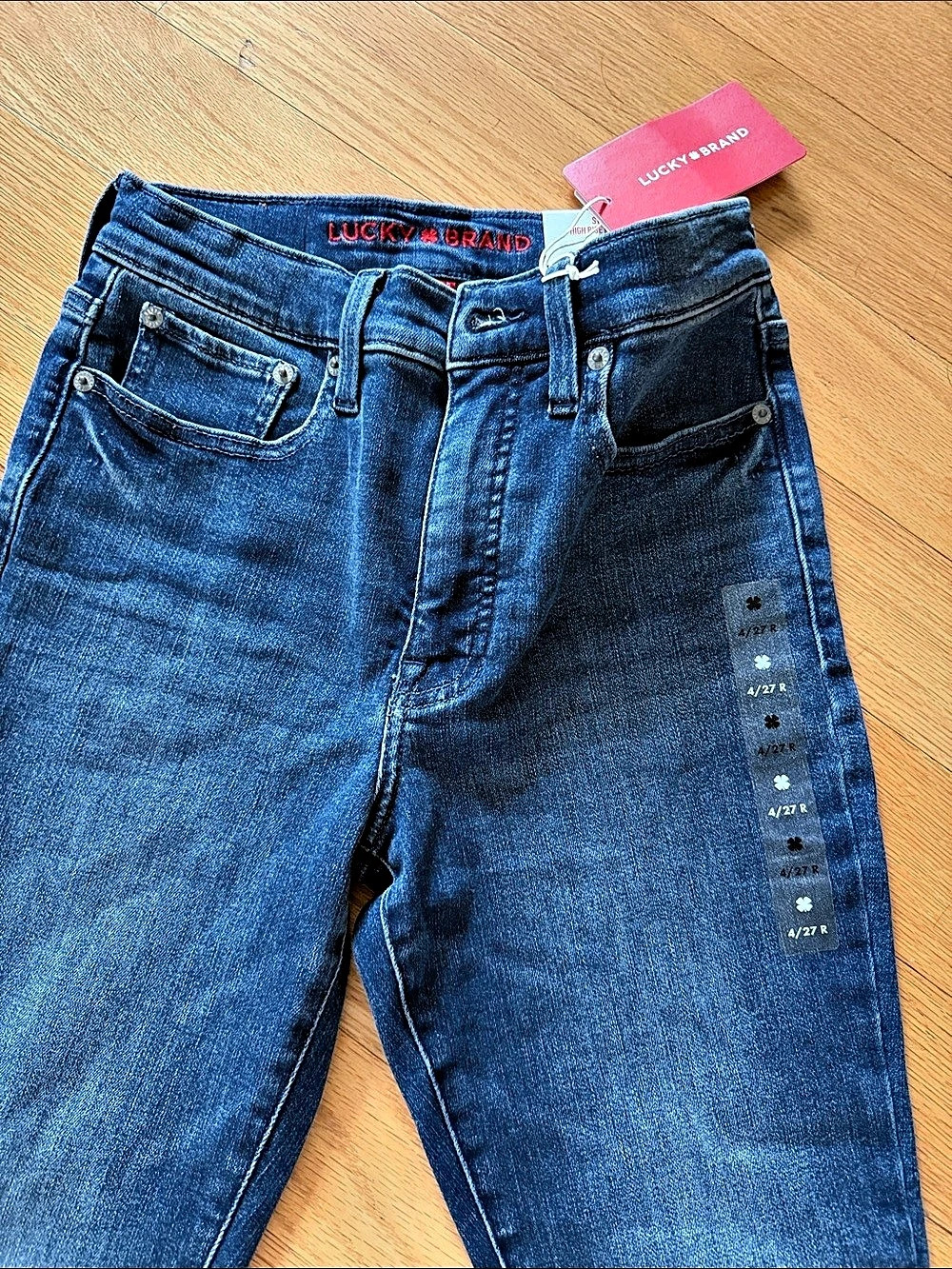 Lucky Brand Stevie High Rise Mini Boot High Rise Denim Jeans Waist 4/27 NWT